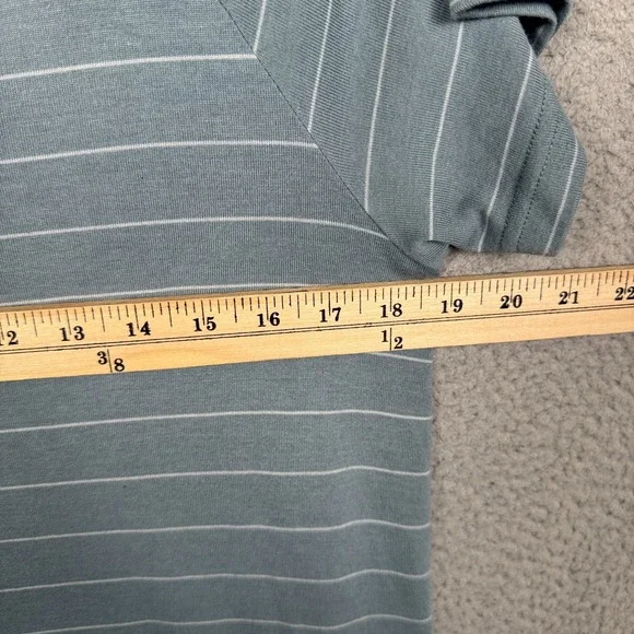 Free Fly Dress Womens XL Gray Stripe Dockside Stretch Active Outdoor Coastal - Picture 10 of 12